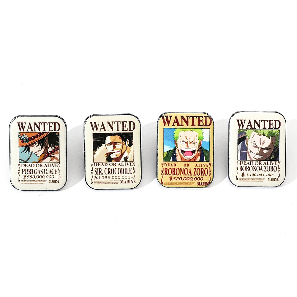 Cosplay Prop Bag - 4 Pcs Fashion Cartoon Anime Brooch