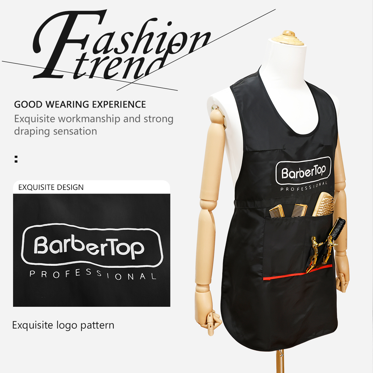 Hair Spray Color - Black Stylist Apron Waterproof Hairdressing Coloring