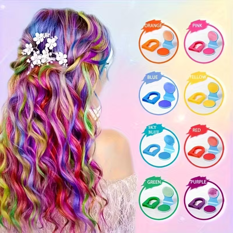 8 colors 3g Disposable Hair Dy - Hair Spray Color 리뷰 및 가격