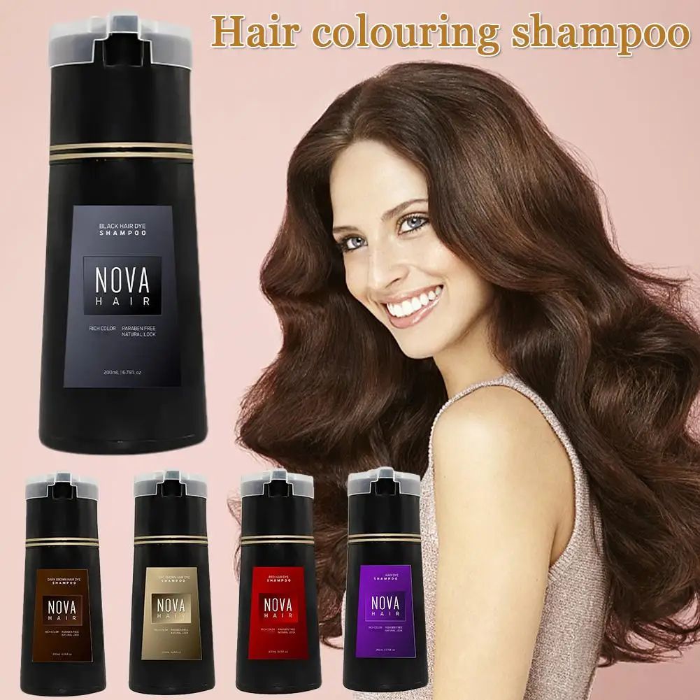 200ml Nova Hair Dye Shampoo Ha - Hair Spray Color 리뷰 및 가격