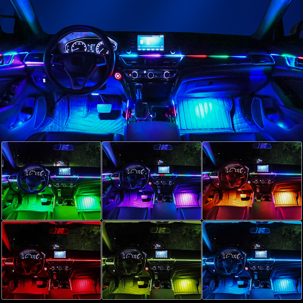 18/22 in 1 Acrylic Led Car Amb - Led El Wire 리뷰 및 가격