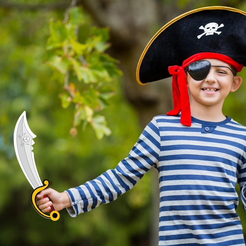 16pcs Kids Wooden Pirate Theme - Cosplay Prop Painting 리뷰 및 가격