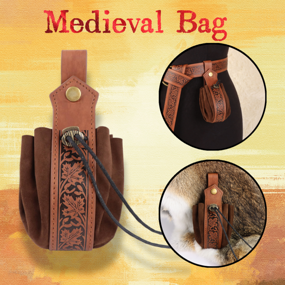 Medieval Brown PU Leather Wais - Cosplay Prop Bag 리뷰 및 가격