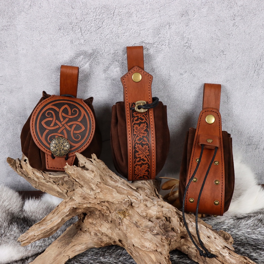 Medieval Brown PU Leather Wais - Cosplay Prop Bag 리뷰 및 가격