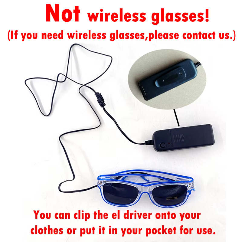 1PC Light Up LED Glasses Glow  - Led El Wire 리뷰 및 가격