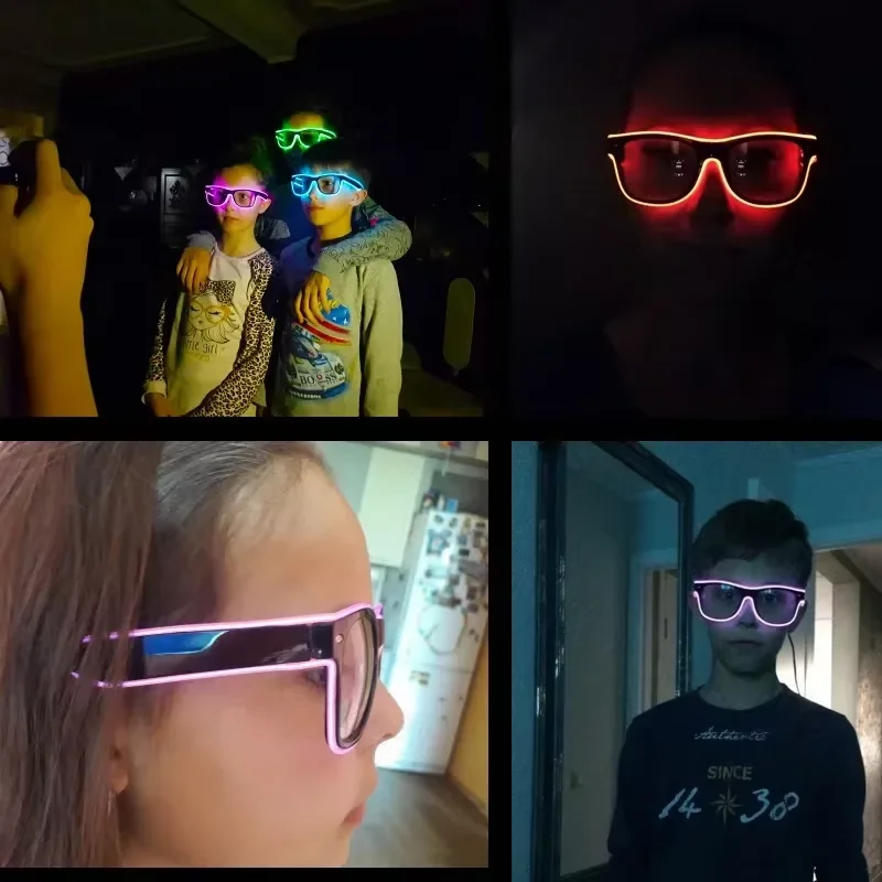 Neon LED Glowing Sunglasses Co - Led El Wire 리뷰 및 가격