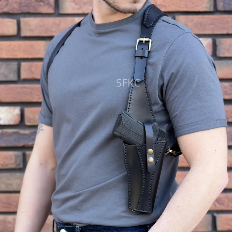 Punk Leather Shoulder Bag For  - Cosplay Prop Pistol 리뷰 및 가격