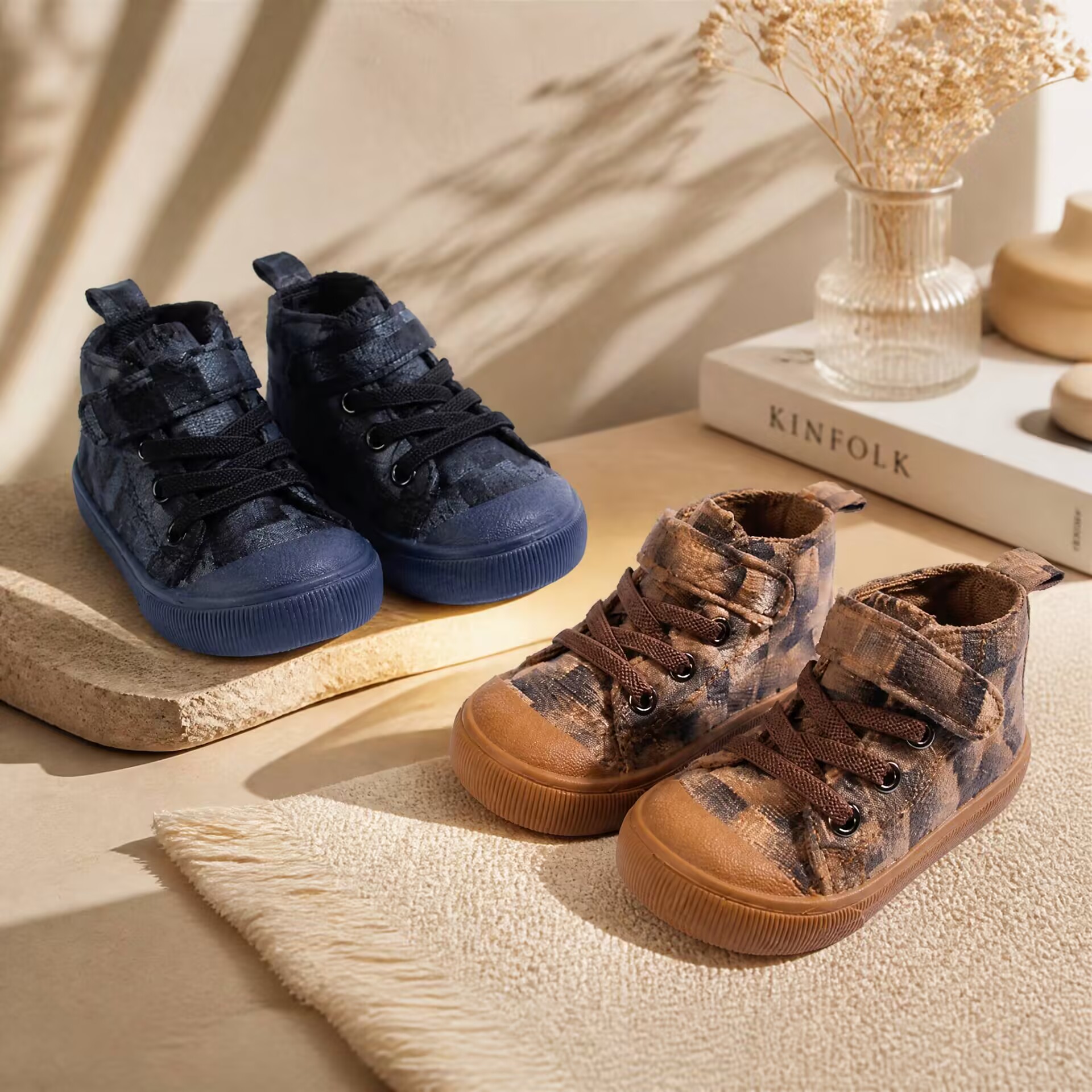 Spring and Autumn High-top Sho - Velcro Hook Loop 리뷰 및 가격