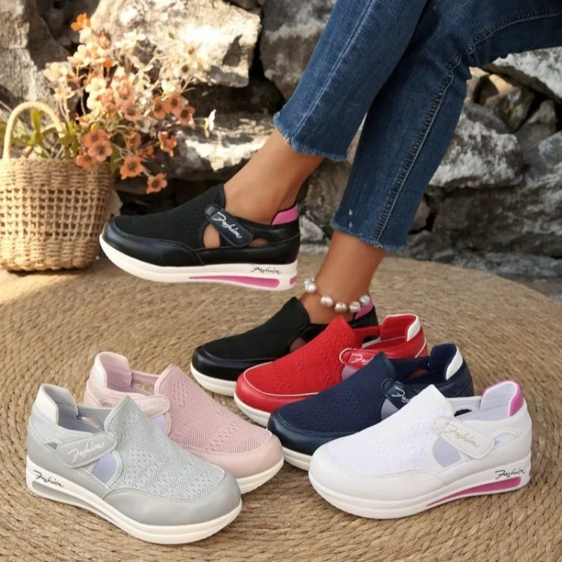 Women Platform Slip on Sneaker - Velcro Hook Loop 리뷰 및 가격