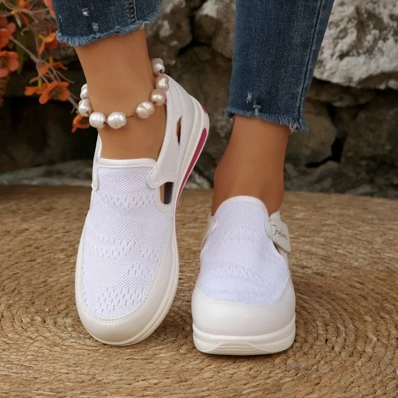 Women Platform Slip on Sneaker - Velcro Hook Loop 리뷰 및 가격