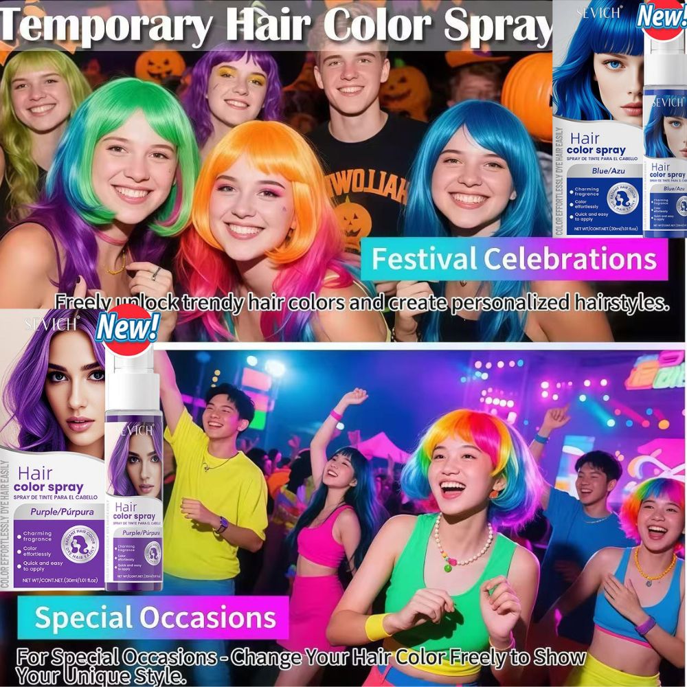 8 Colors Hair Color Spray Disp - Hair Spray Color 리뷰 및 가격