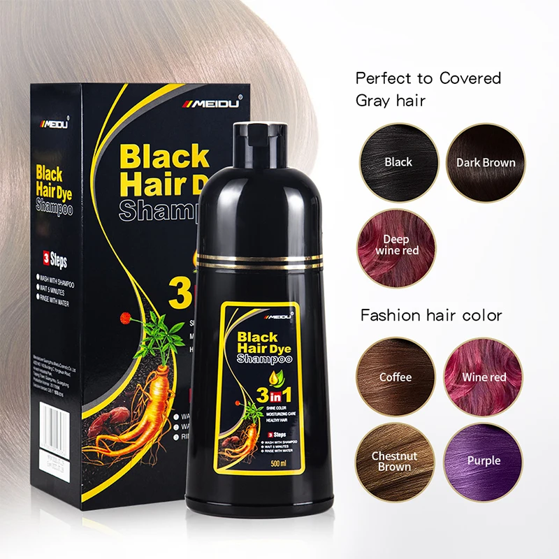 500ml Hair Dye Shampoo 3 in 1  - Hair Spray Color 리뷰 및 가격