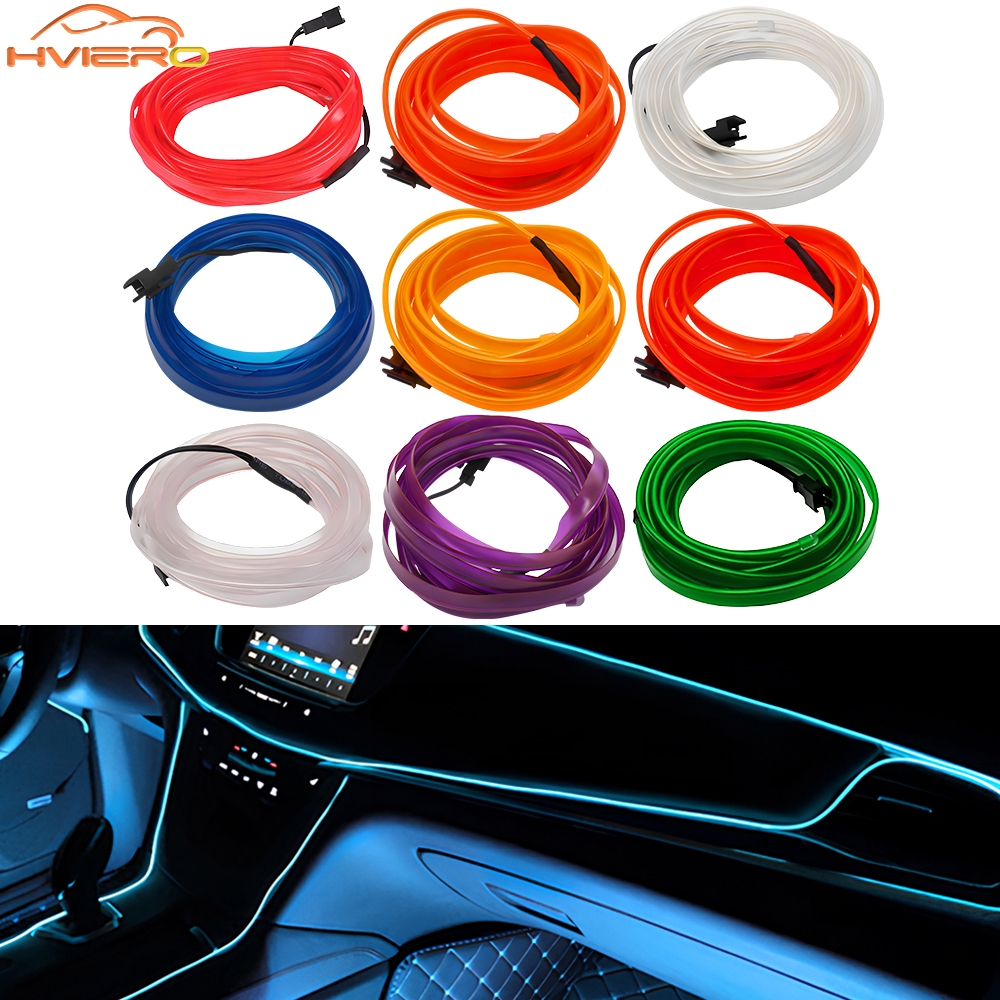 1/2/3/5M Car Interior Atmosphe - Led El Wire 리뷰 및 가격