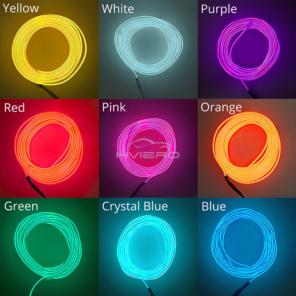 1/2/3/5M Car Interior Atmosphe - Led El Wire 리뷰 및 가격