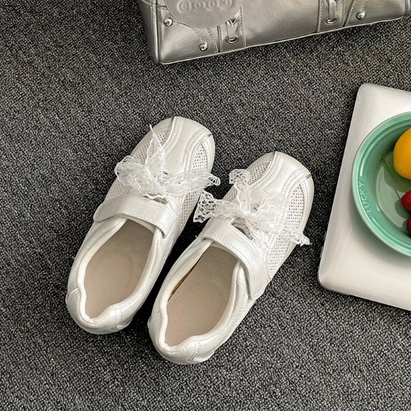 Women Casual Shoes Silver Retr - Velcro Hook Loop 리뷰 및 가격
