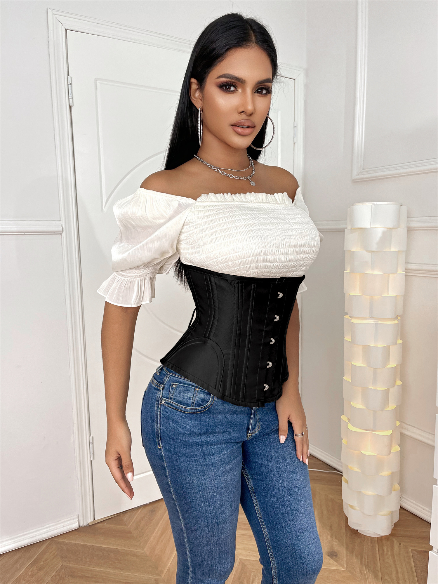 Women's Classic Steel Boned Bl - Boning Corset Steel 리뷰 및 가격