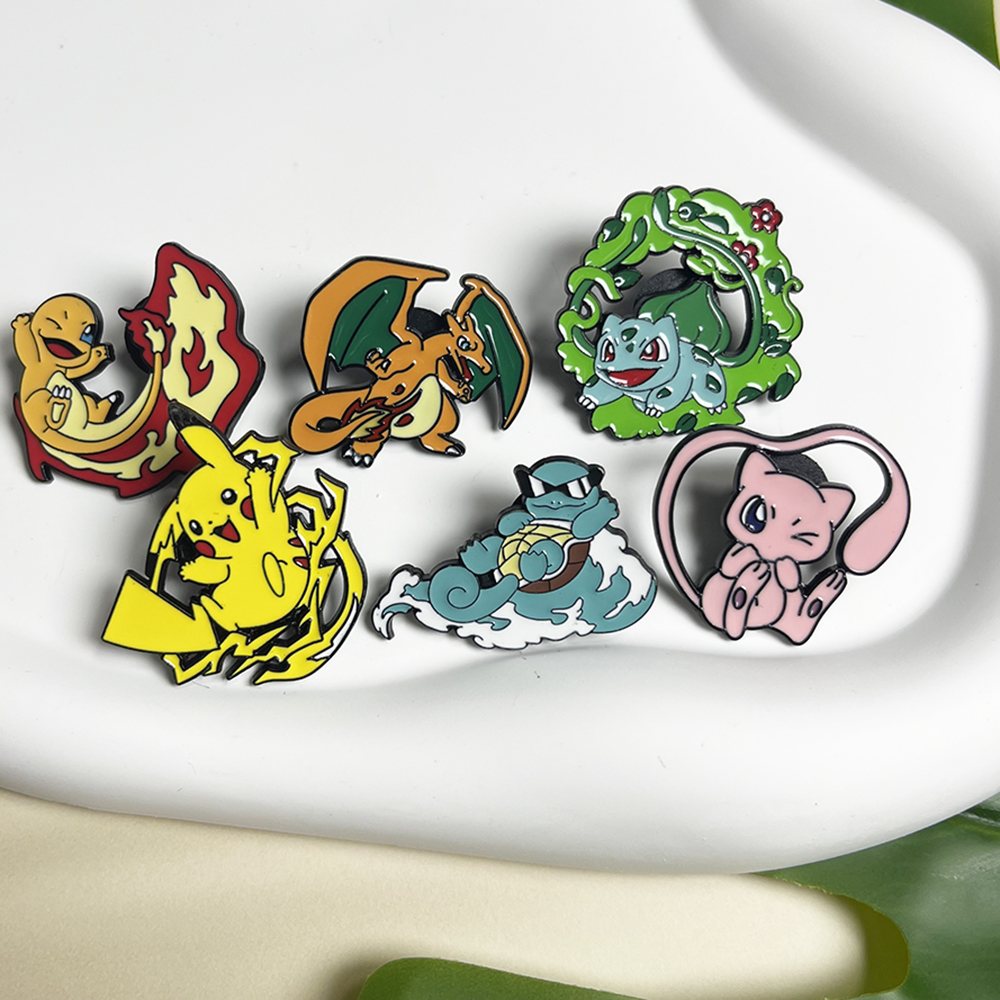 6pcs Anime Pins Set Pokemon En - Cosplay Prop Bag 리뷰 및 가격